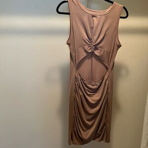 —medium mauve color cutout dress